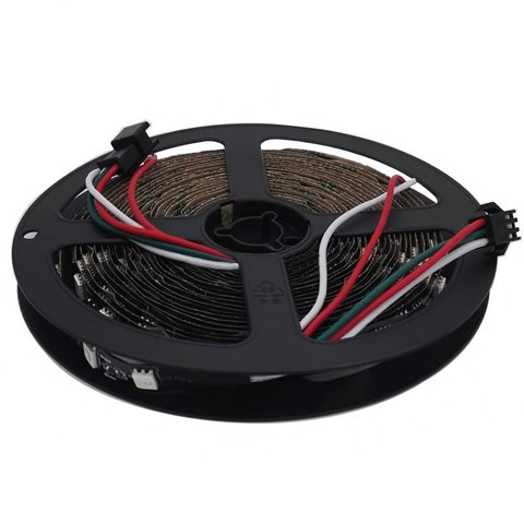 Світлодіодна стрічка RGB SMD5050, WS2811 (чорна, з управлінням, IP20, 12 В, 60 діодів/м, 1 м) Прев'ю 1