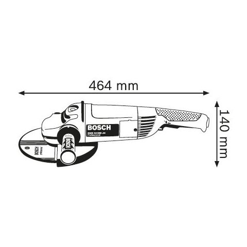 Угловая шлифмашина Bosch GWS 24-230 JH Превью 4
