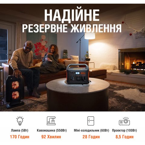 Сонячний генератор Jackery 1000 (Explorer 1000 + SolarSaga 100W) Прев'ю 5