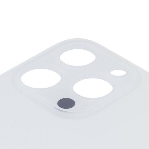 Задняя панель корпуса для iPhone 14 Pro Max, белая, нужно снять стекло камеры, small hole Превью 1