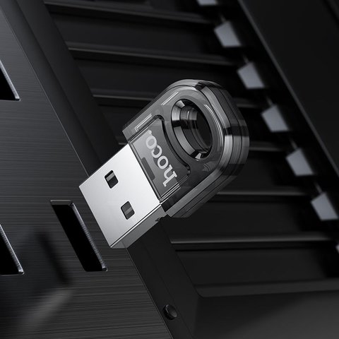 Bluetooth адаптер Hoco UA28, USB тип-A, чорний, bluetooth 5.1, #6942007618335 Прев'ю 2