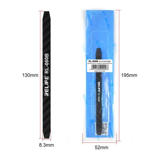 Spudger RELIFE RL-060B, (to disassemble mobile devices, carbon) Preview 1
