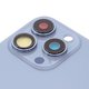 Задняя панель корпуса для iPhone 13 Pro, голубая, со стеклом камеры, sierra Blue, small hole Превью 1