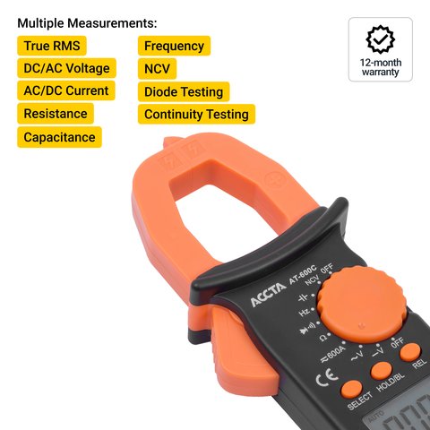 Pinza amperimétrica Accta AT-600C Vista previa  1
