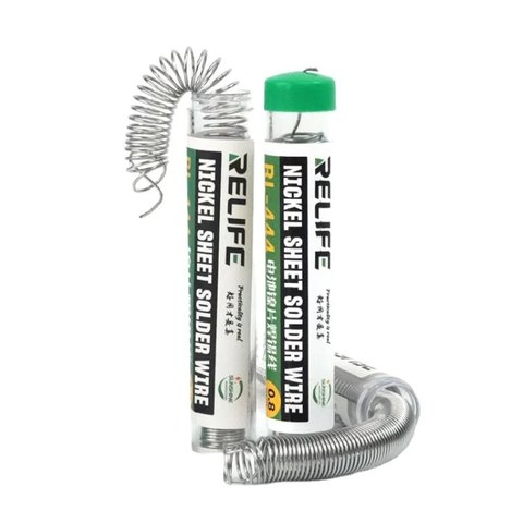 Estaño RELIFE RL-444, 0,8 mm, 3 m, para soldar láminas de niquel de baterías Vista previa  2