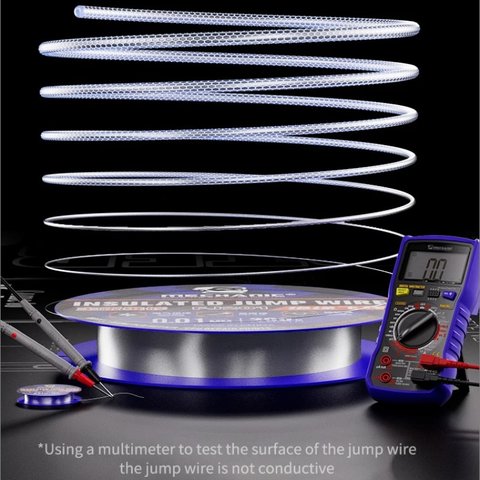 Alambre para restablecer pistas Mechanic FJ201, de cobre, 0,01 mm, 200 m Vista previa  1