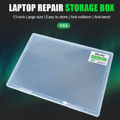 Caja para componentes RELIFE TO3, para guardar la tableta durante la reparación, 306x224x22mm Vista previa  2