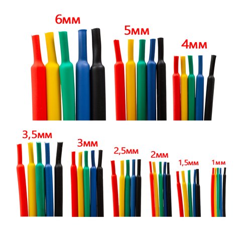 Термозбіжна трубка, 1 м, 3,0 мм, зелена Прев'ю 1