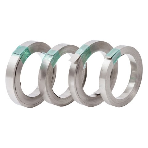 Лента никелевая для сварки аккумуляторов, 0,15 мм, 8 мм, 10 м, чистый никель Превью 1