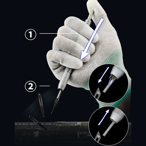 Набір скальпелів Mechanic KH-001, для мікросхем, 8 in 1 Прев'ю 3