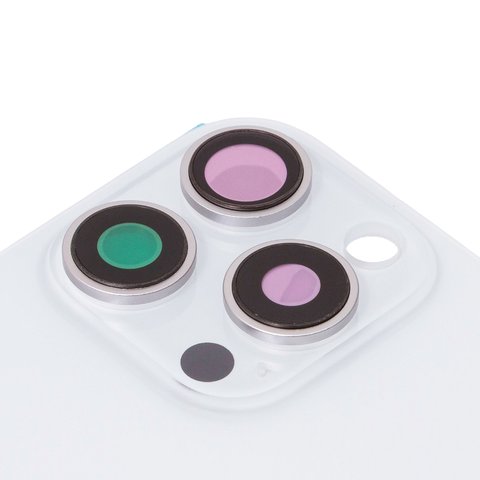 Задняя панель корпуса для iPhone 16 Pro Max, белая, со стеклом камеры, Original (PRC), white titanium Превью 1