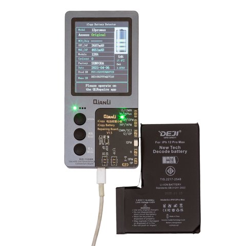 Аккумулятор Deji для Apple iPhone 12 Pro Max, Li-ion, 3,83 B, 4410  мАч, повышенная ёмкость, без ошибки, decode battery Превью 1