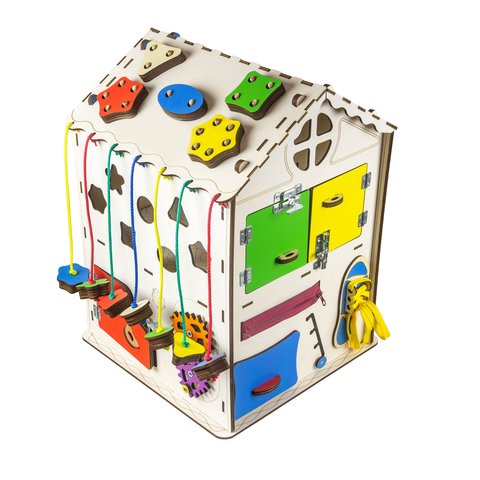 Бізіборд GoodPlay Великий будиночок для розвитку з підсвіткою (35×35×50) Прев'ю 4