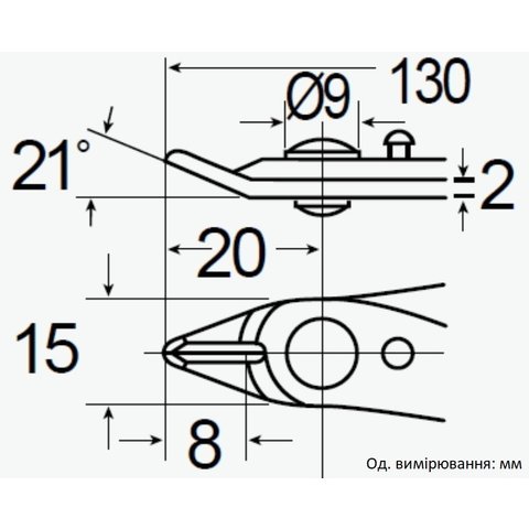 Мікрокусачки Pro'sKit PM-107С (130 мм) Прев'ю 1