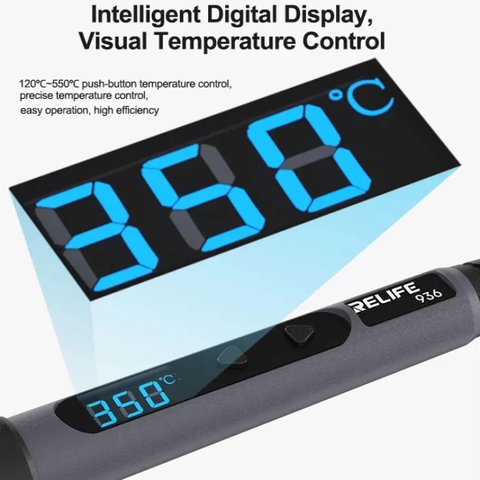 Паяльник RELIFE 936, 90 Вт, 220 В Прев'ю 4